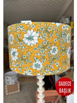 Apcasa Decor Vintage Hardal Çiçekleri Lambader Başlığı