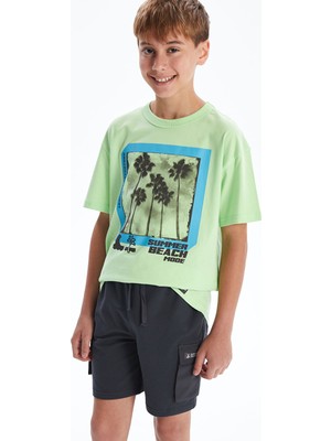 Lc Waikiki Yeni Sezon Beli Lastikli Erkek Çocuk Kargo Şort