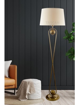 Normadia Şık Eskitme Lambader, Krem Renkli, Modern ve Zarif Tasarım