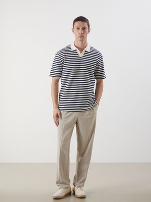 Lc Waikiki Yeni Sezon Polo Yaka Çizgili Erkek Tişört
