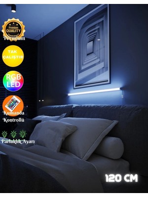 Normadia Zyra Uzaktan Kumandalı Rgb Full Renk Abajur ve Aplik, 120 cm