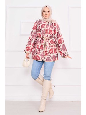 Md Cep Detaylı Bohem Kapitone Ceket -3