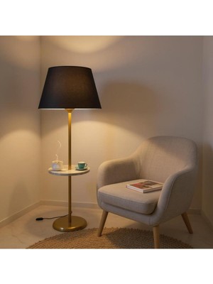 Normadia Modern Tepsili Ayaklı Lambader, Şık ve Fonksiyonel Aydınlatma Parçası