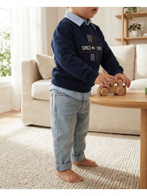 Babyrose Erkek Çocuk Bayramlık Gömlek Kazak Pantalon 3 'lü 2-3-4-5 Yaştakım