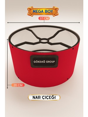 Normadia Nar Çiçeği Tasarımlı Modern Lamba, 37 Cm, Kolay Kurulum