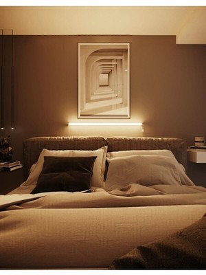 Normadia Uzaktan Kumandalı Rgb LED Abajur Duvar Gece Lambası 120 cm Işık Sistemi