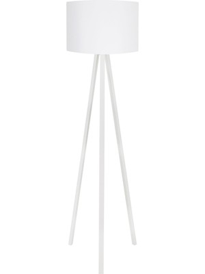 Normadia Modern Beyaz Yuvarlak Tripod Lambader, Şık ve Şık Aydınlatma