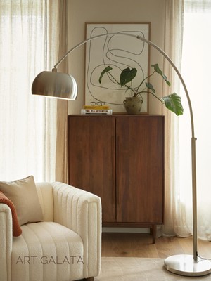 Normadia Şık Scandinavian Mid Century Olta Lambader, Modern ve Zarif Tasarım
