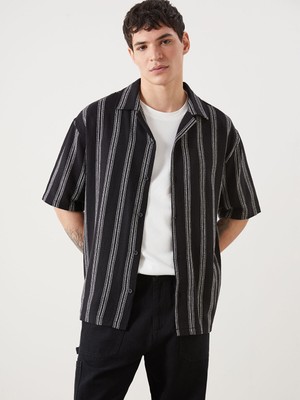 Lc Waikiki Yeni Sezon Regular Fit Kısa Kollu Çizgili Erkek Gömlek