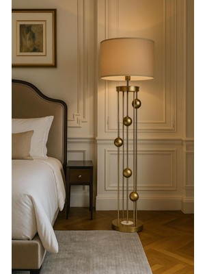 Normadia Şık Viskon Başlıklı Modern Arcturus Eşitme Silindiri Lambader