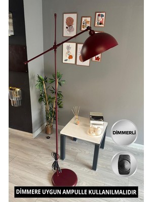 Normadia Vişne Çürüğü Metal Lambader, Ayarlanabilir Işık Seviyesi ile Şıklık