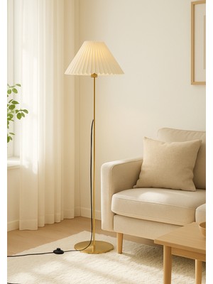 Normadia Gold Kaplama Lambader Pileli Başlık, Şık ve Modern Tasarım