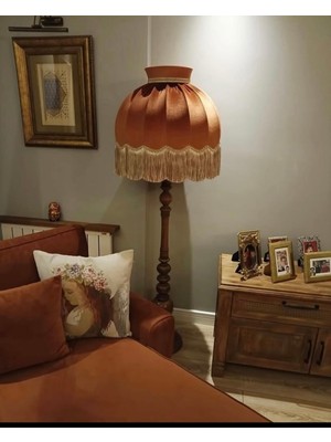 Normadia Pudra Renkli Ayışığı Abajur, Yumuşak ve Şık Aydınlatma Hediği