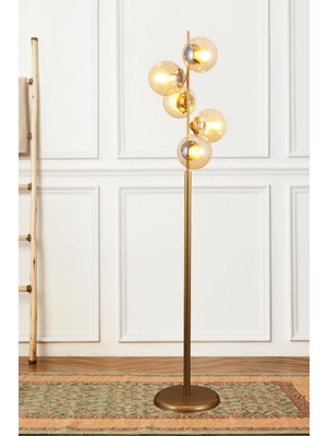 Normadia Modena 5'li Eskitme Lambader, Bal Camlı Modern Tasarım, Oturma ve Yatak Odası Aydınlatması