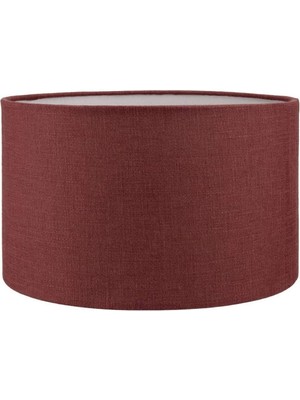 Normadia Bordo Lambader, 35 cm Çap, Şık ve Sade Kumaş Silindir Tasarımı