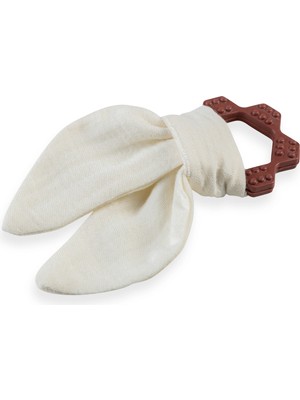 SHC4200 Silikon Diş Kaşıyıcılı Müslin Önlük 736 Ekru