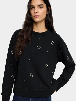 Parfois Aplike Detaylı Pamuklu Sweatshirt