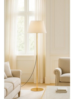 Normadia Lambader, Gold Kumaş, Modern Tasarım, Şık ve Işıltılı Aydınlatma