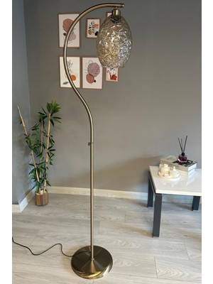 Normadia Cam Bal Rengi Lambader, Eskitme S Gövde, Modern Oturma Odası Aydınlatması