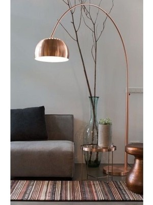 Normadia Şık Bakır Rengi Deveboynu Trend Lambader ile Ev Dekorasyonunuza Işık Katın