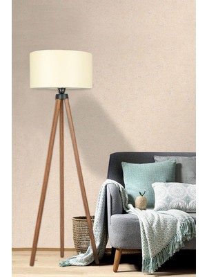 Normadia Şık 3 Ayaklı Krem Lambader, Modern Tasarım, Ev Dekorasyonu Için Ideal