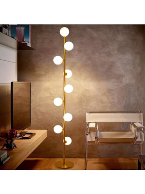 Normadia Modern Tasarımlı Şeffaf Baloncuk Lambader, Şık ve Işıltılı Aydınlatma