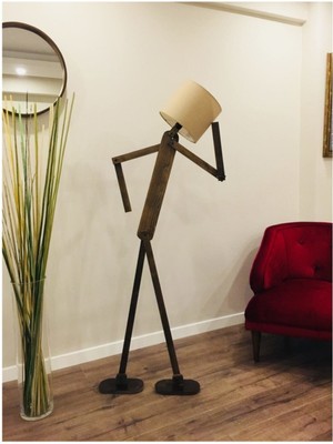 Normadia Modern Köşe Lambası, Şık Abajur ile Odana Zarif Dokunuş