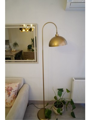 Normadia Renkli ve Beyaz Oynar Başlıklı Dekoratif Mantar Lambader, Salon ve Yatak Odası Için