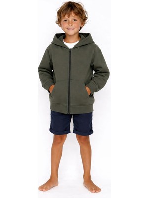 Coupon Çocuk Fermuarlı Kapüşonlu Sweatshirt