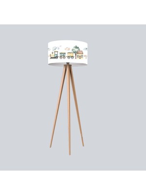 Normadia Renkli Tahta Arabalı Bebek Odası Lambader, Eğlenceli ve Şık Tasarım