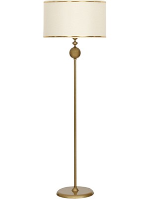 Normadia Modern Eskitme Metal Lambader, Gold Şeritli, Tek Ayaklı, Şık ve Zarif Tasarım