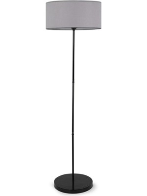 Normadia Modern Metal Ayak Silindir Lambader, Antrasit Renk, Şık ve Şık Tasarım