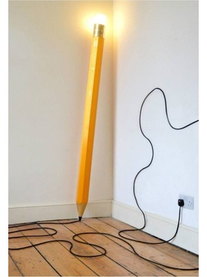 Normadia Ahşap Dekoratif Kalem Aydınlatma Lambası, Şık ve Sıcak Atmosfer