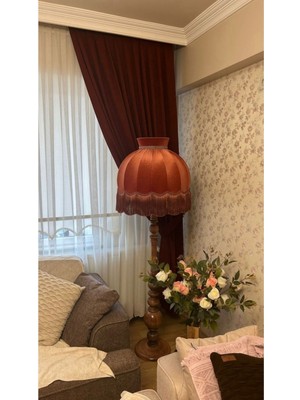 Normadia Şapka, Kiremit Rengi, Ahşap Ayak, Şık ve Zarif Tasarım