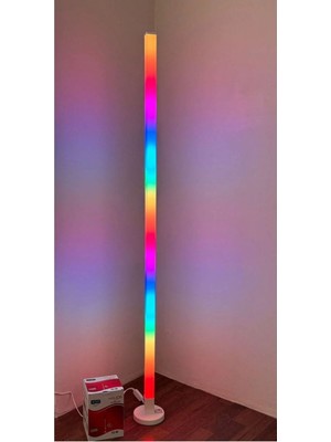 Normadia Müzik ve Ses Duyarlı Rgb LED Lambader, Uzaktan Kumandalı, Şık Tasarım