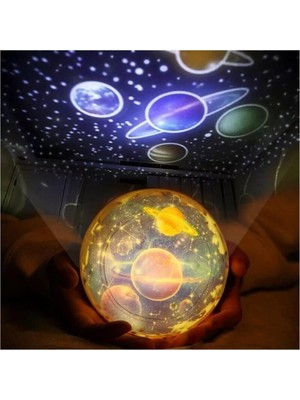 Normadia Gökyüzü Temalı Dekoratif Diamond Projektör Gece Lambası, 5 Model Seçeneği