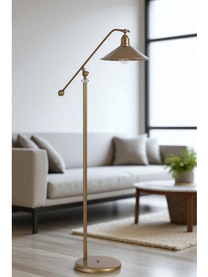 Normadia Şık Metal Lambader, Modern Dekoratif Aydınlatma, Ev ve Ofis Kullanımı