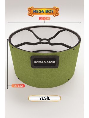 Normadia Yeşil Lambader Başlığı 37CM Mega Boy Pratik Kurulum