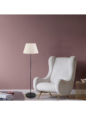 Normadia Modern Siyah ve Beyaz Şapkalı Dekoratif Salon Lambası