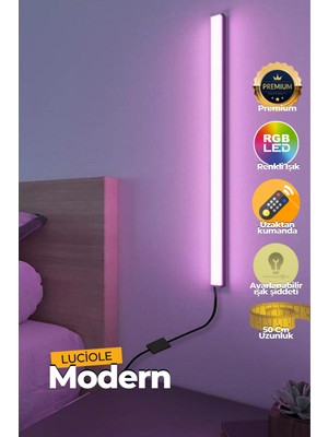 Normadia Renkli Uzaktan Kumandalı LED Lamba, Yatak, Tv Yanı, Oturma Odası Için