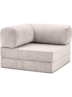 Home Decor Modüler Köşe Minderi 100X100  Fitilli Kadife, Rahat, Dayanıklı, Çok Amaçlı Yer Minderi