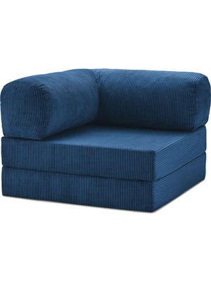 Home Decor Modüler Köşe Minderi 100X100  Fitilli Kadife, Rahat, Dayanıklı, Çok Amaçlı Yer Minderi