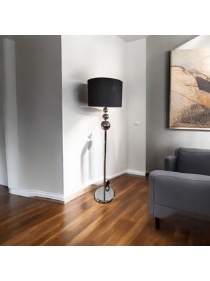 Normadia Modern Silindir Şapkalı Krom Lambader, Şık ve Zarif Aydınlatma Seçeneği