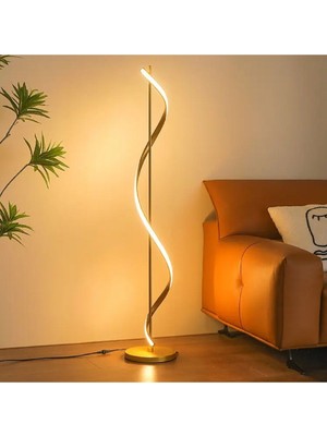 Normadia Şık LED Lambader Gold 3 Renk Panama 120 Cm, Modern ve Şık Tasarım