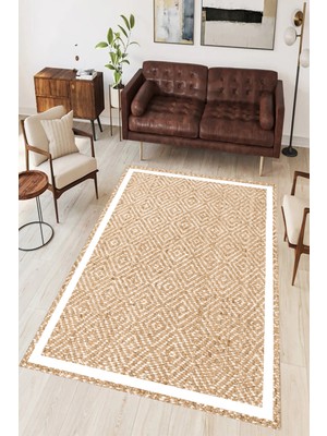 Eliana Home Yıkanabilir, Baskılı, Kaymaz Taban Salon, Mutfak, Yatak Odası Halı ve Yolluk LNA0045