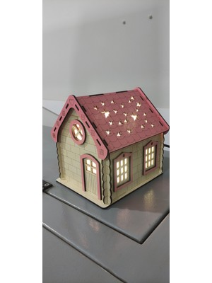 Normadia El Yapımı Ahşap Ay Yıldız Dekoratif Süs, Şık ve Doğal Tasarım