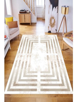 Rovigo Home Yıkanabilir, Baskılı, Kaymaz Taban Salon, Mutfak, Yatak Odası Halı ve Yolluk R-LNA0065