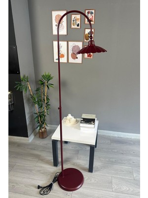 Normadia Vişne Çürüğü Modern Metal Lambader, Oturma ve Çalışma Odası Dekoru