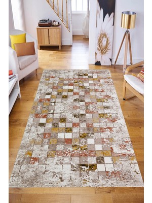 Rovigo Home Yıkanabilir, Baskılı, Kaymaz Taban Salon, Mutfak, Yatak Odası Halı ve Yolluk R-LNA0048