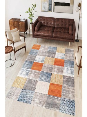 Eliana Home Yıkanabilir, Baskılı, Kaymaz Taban Salon, Mutfak, Yatak Odası Halı ve Yolluk LNA0055